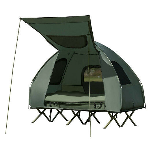 5-in-1 2-Person Inflatable Camping Tent with Air Mattress | Waterproof Outdoor Shelter