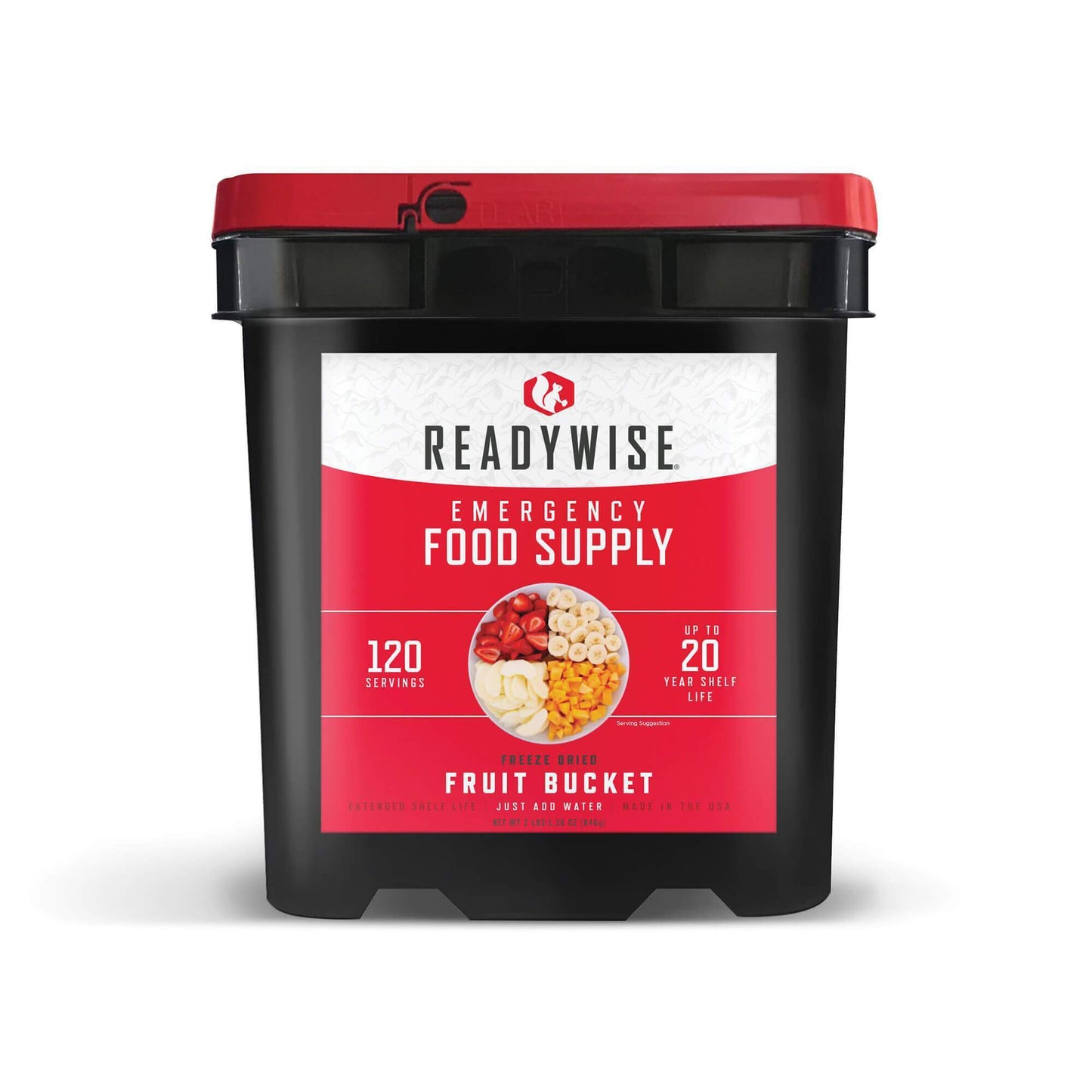 Readywise 120 Serving Freeze Dried Fruit Bucket | Emergency Survival Depot