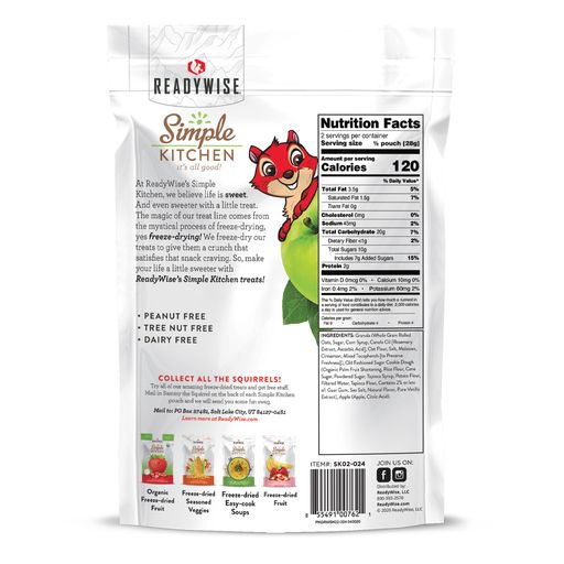 Readywise Apple Crisp 6-Pack - Freeze Dried Dessert | Emergency Survival Depot