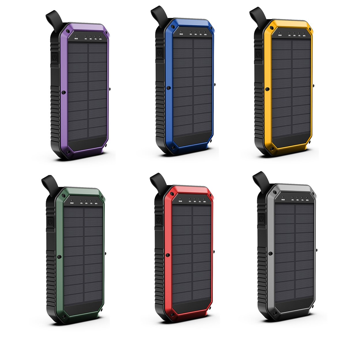 Sun Chaser Mini 10,000mAh Solar Wireless Phone Charger with Dual USB Ports