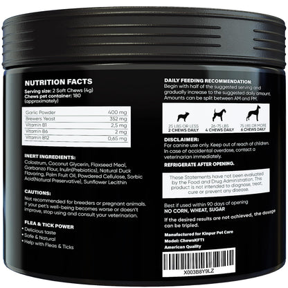 Natural Flea & Tick Chewables for Dogs | Duck Flavor