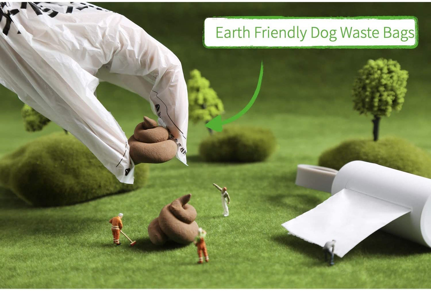 INSTACHEW Leak-Proof Dog Poop Bags with Dispenser | Eco-Friendly