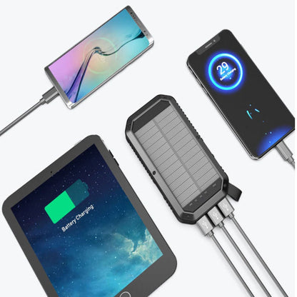 Sun Chaser Mini 10,000mAh Solar Wireless Phone Charger with Dual USB Ports