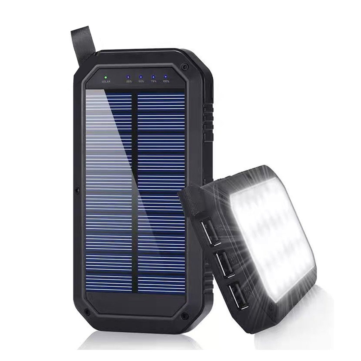 Sun Chaser Mini 10,000mAh Solar Wireless Phone Charger with Dual USB Ports