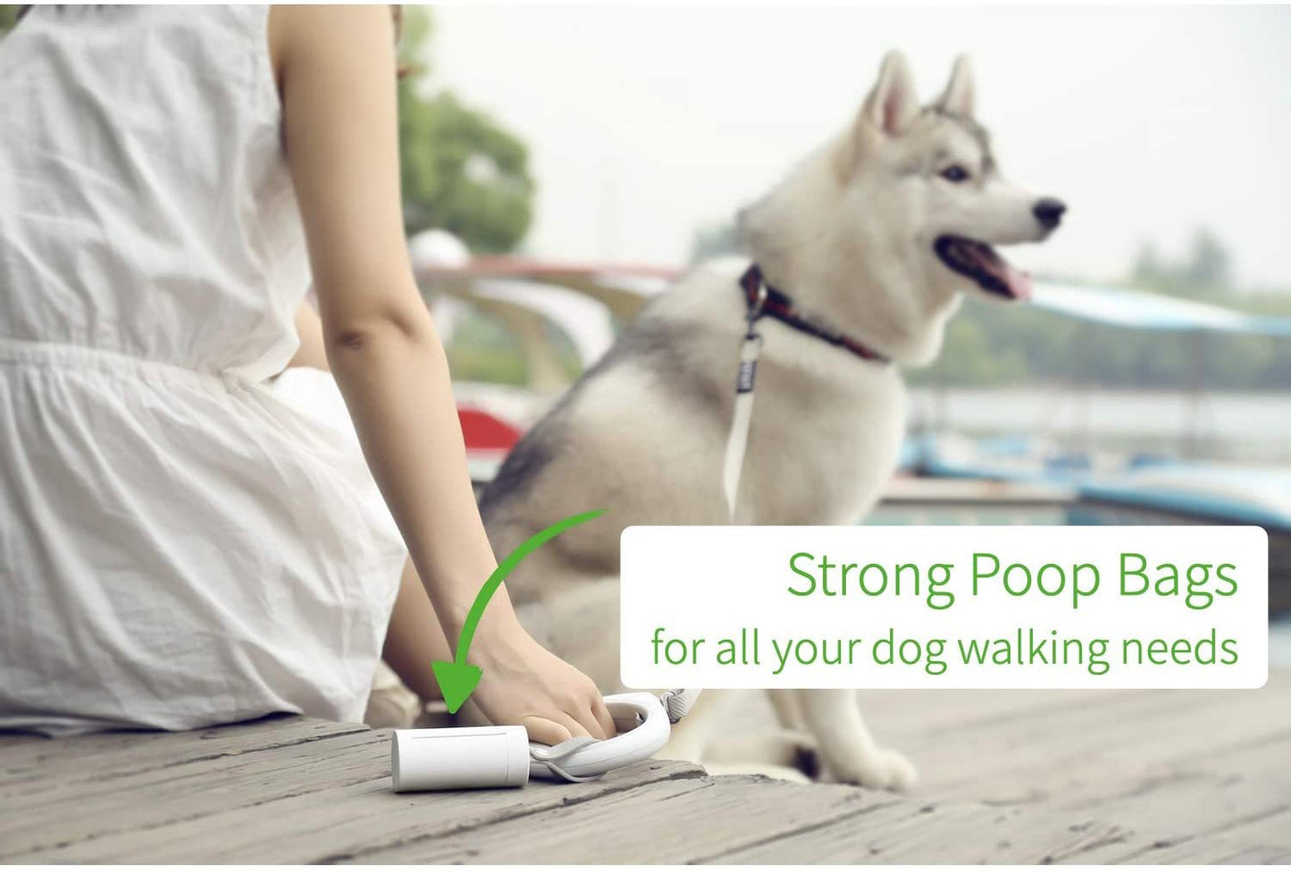 INSTACHEW Leak-Proof Dog Poop Bags with Dispenser | Eco-Friendly
