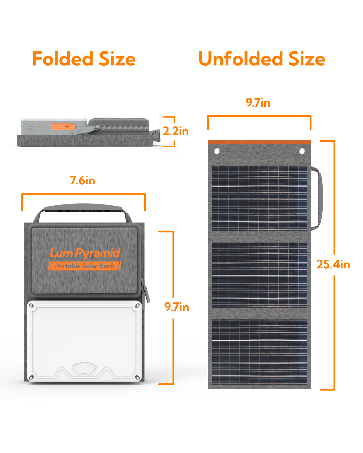 Lum Pyramid Solar Generator - 24W Panel & 99.9Wh Power Bank | Emergency Survival Depot