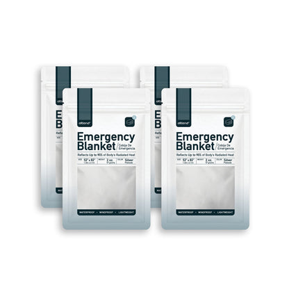 4 Pack Emergency Blankets - Thermal Mylar Survival Blankets | Emergency Survival Depot
