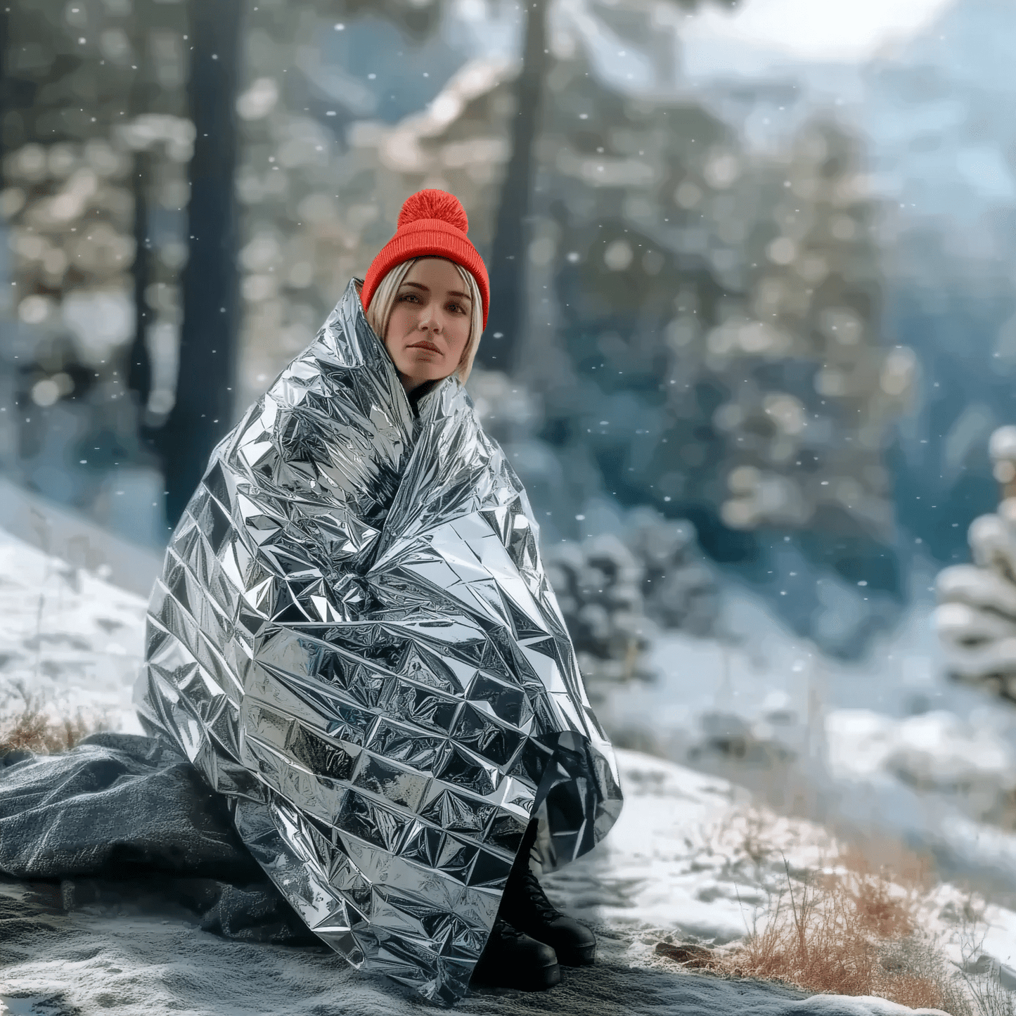 Emergency Thermal Foil Blankets – Lightweight, Waterproof, Heat‑Reflective Survival Blankets (52" x 82")