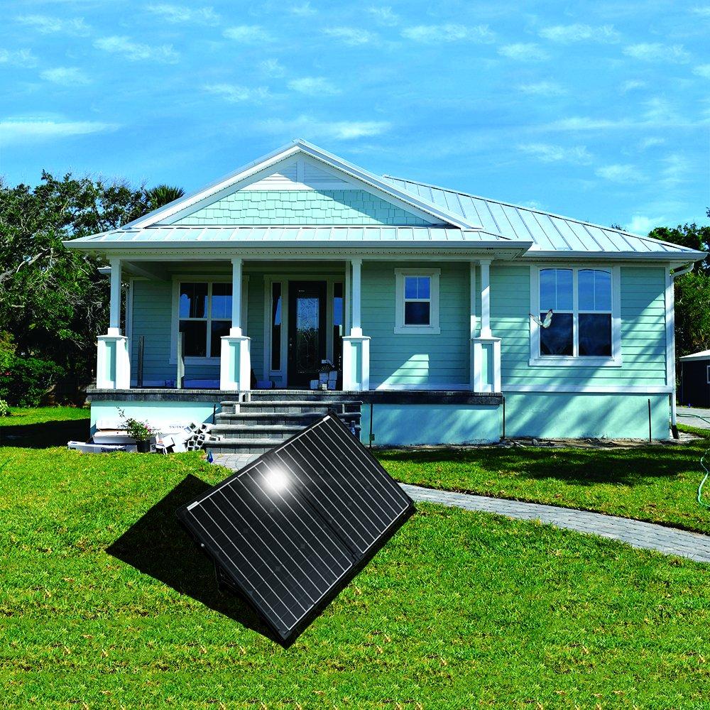 ACOPOWER 100W Portable Monocrystalline Solar Panel Suitcase (No Controller) – Off‑Grid Expansion Panel