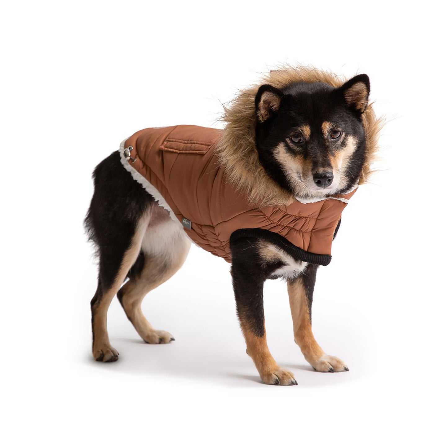 Urban Dog Parka – Caramel Waterproof Winter Jacket for Small & Large Breeds