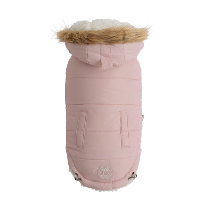 Urban Dog Parka – Pink Waterproof Winter Jacket for Small & Large Breeds