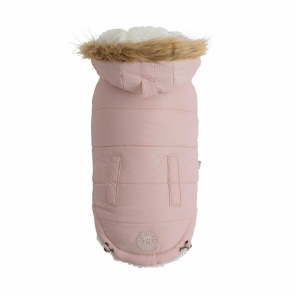 Urban Dog Parka – Pink Waterproof Winter Jacket for Small & Large Breeds