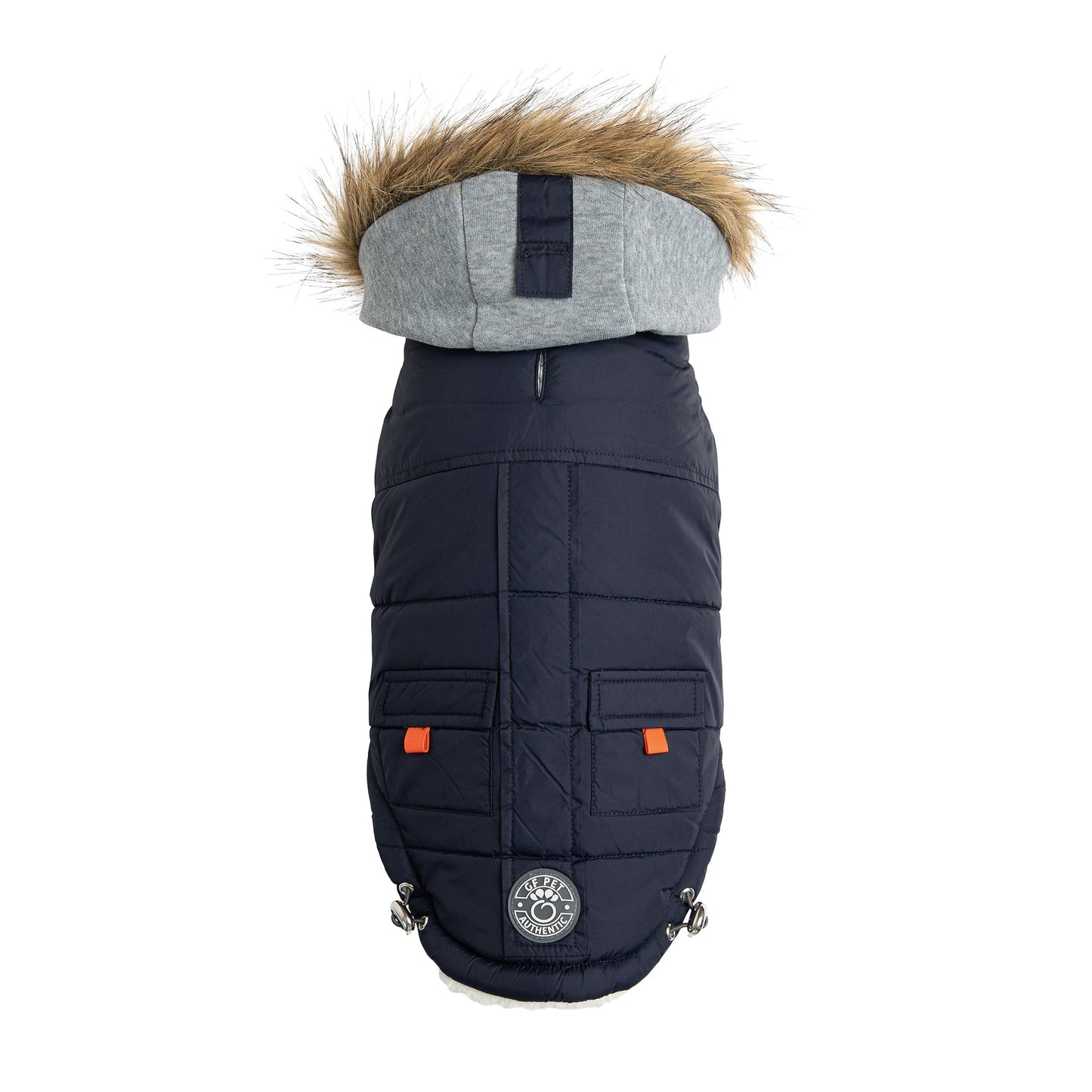 Winter Sailor Dog Parka – Navy Cold‑Weather Insulated Jacket for Small & Large Breeds