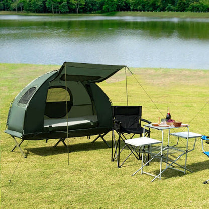 5-in-1 2-Person Inflatable Camping Tent with Air Mattress | Waterproof Outdoor Shelter