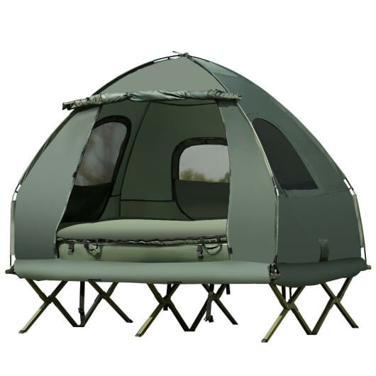 5-in-1 2-Person Inflatable Camping Tent with Air Mattress | Waterproof Outdoor Shelter