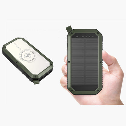Sun Chaser Mini 10,000mAh Solar Wireless Phone Charger with Dual USB Ports