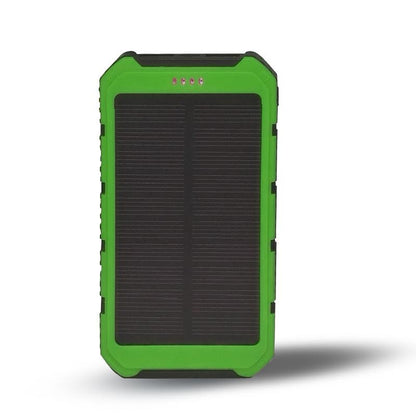 6000mAh Solar Power Bank – Dual USB Portable Charger with Flashlight, Water‑Resistant Design & Universal Compatibility