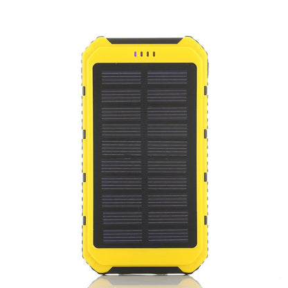 6000mAh Solar Power Bank – Dual USB Portable Charger with Flashlight, Water‑Resistant Design & Universal Compatibility
