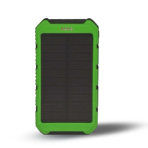 6000mAh Solar Power Bank – Dual USB Portable Charger with Flashlight, Water‑Resistant Design & Universal Compatibility