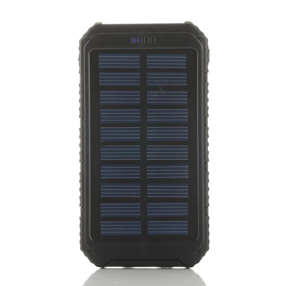 6000mAh Solar Power Bank – Dual USB Portable Charger with Flashlight, Water‑Resistant Design & Universal Compatibility