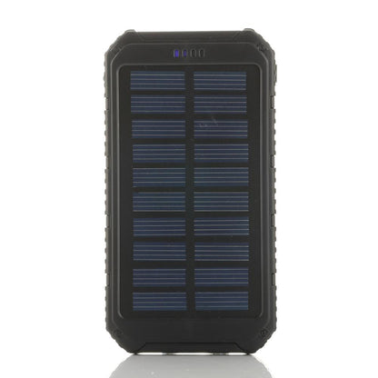 6000mAh Solar Power Bank – Dual USB Portable Charger with Flashlight, Water‑Resistant Design & Universal Compatibility