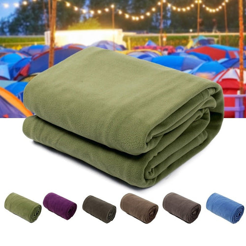 Polar Fleece Camping Sleeping Bag – Lightweight, Warm, Portable Winter Sleeping Bag with Compression Sack