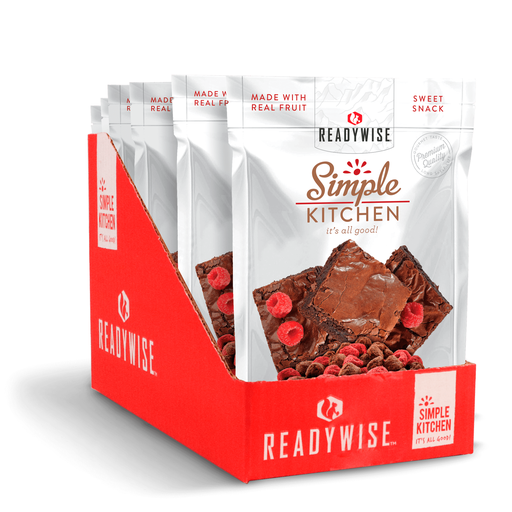 Readywise Raspberry & Brownie Bites 6-Pack - Freeze Dried | Emergency Survival Depot