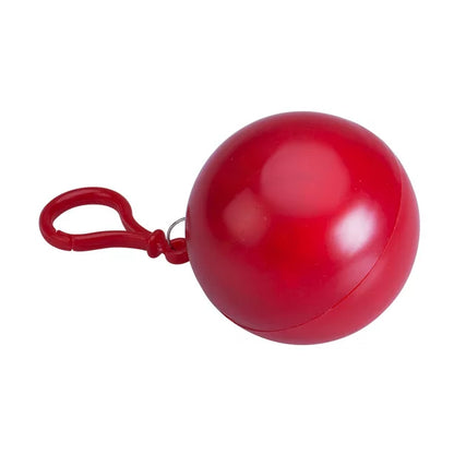 Portable Emergency Rain Poncho in Keychain Ball – Lightweight Waterproof Travel Poncho