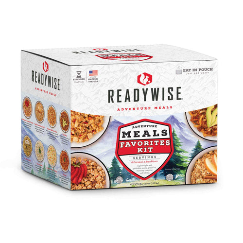 ReadyWise Lightweight Camping Meals | Resealable Cook-in-Pouch