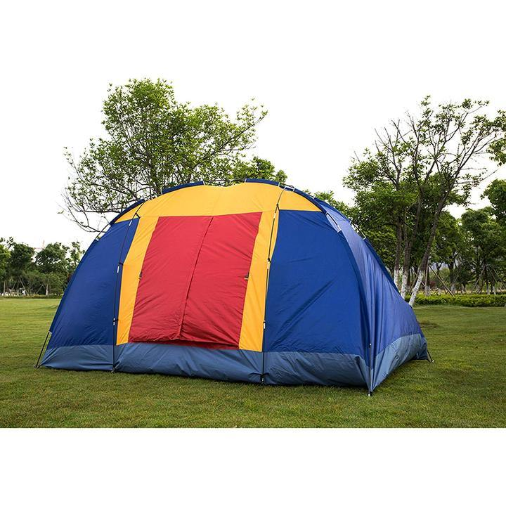 6–8 Person Family Camping Tent – Waterproof, UV‑Resistant, Lightweight Shelter with Mesh Windows & Carry Bag
