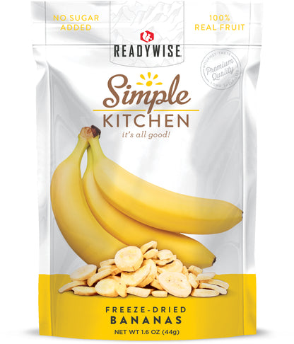 Readywise Freeze Dried Bananas 6-Pack | Emergency Survival Depot