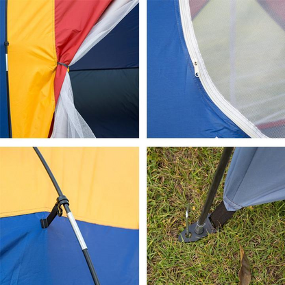 6–8 Person Family Camping Tent – Waterproof, UV‑Resistant, Lightweight Shelter with Mesh Windows & Carry Bag