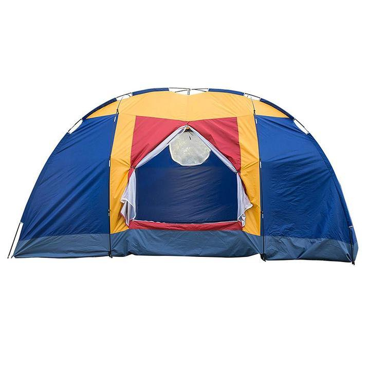 6–8 Person Family Camping Tent – Waterproof, UV‑Resistant, Lightweight Shelter with Mesh Windows & Carry Bag