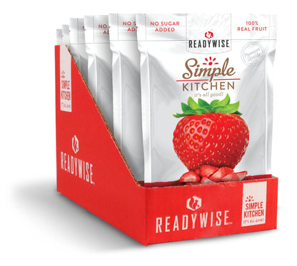 Readywise Freeze Dried Strawberries 6-Pack | Emergency Survival Depot