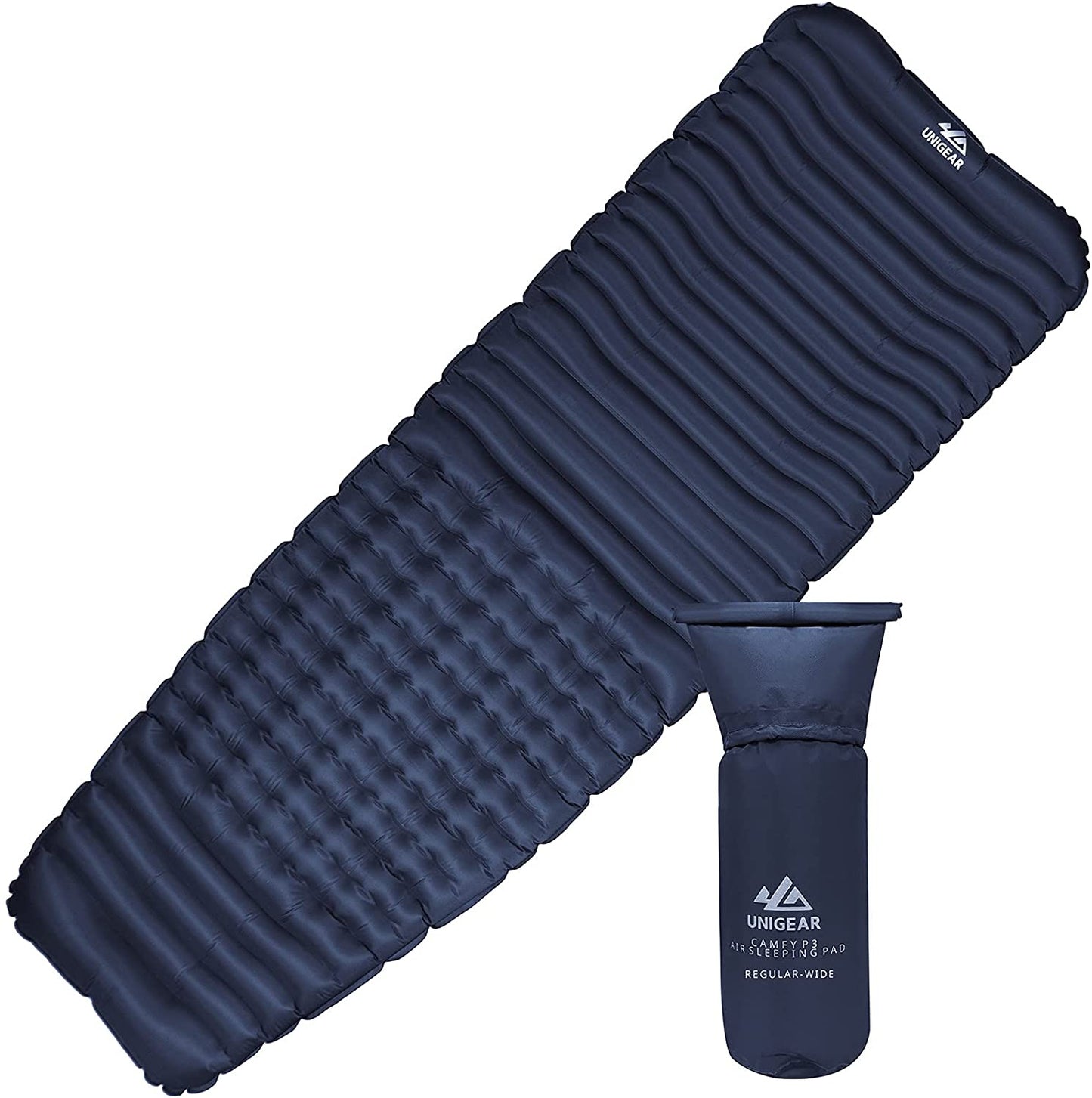 Ultralight Inflatable Sleeping Pad – 3" Thick, Ergonomic, Leak‑Proof, Durable 40D Nylon Camping Mat