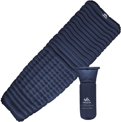 Ultralight Inflatable Sleeping Pad – 3" Thick, Ergonomic, Leak‑Proof, Durable 40D Nylon Camping Mat
