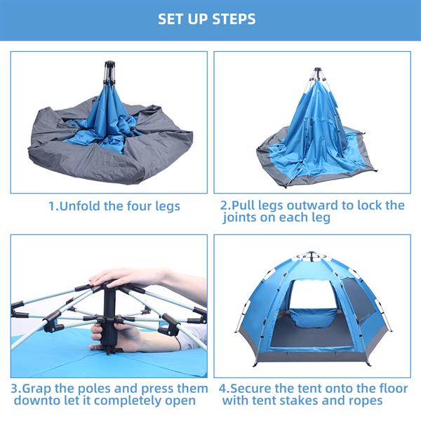 Automatic Pop‑Up Family Camping Tent – Instant Setup, Spacious Interior & Weather‑Resistant Design