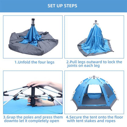 Automatic Pop‑Up Family Camping Tent – Instant Setup, Spacious Interior & Weather‑Resistant Design
