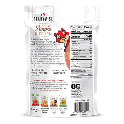 Readywise Freeze Dried Peaches 6-Pack | Emergency Survival Depot