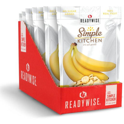 Readywise Freeze Dried Bananas 6-Pack | Emergency Survival Depot