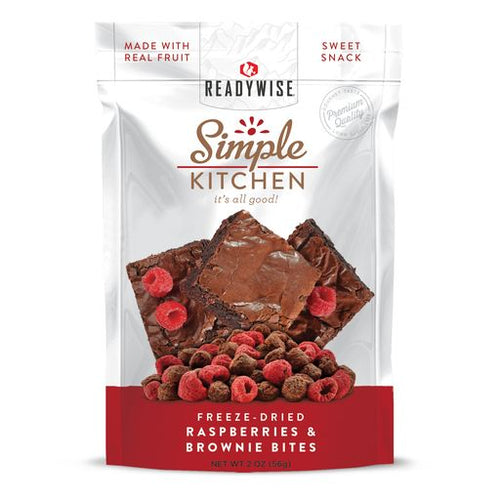 Readywise Raspberry & Brownie Bites 6-Pack - Freeze Dried | Emergency Survival Depot