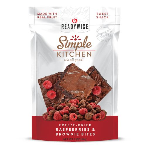 Readywise Raspberry & Brownie Bites 6-Pack - Freeze Dried | Emergency Survival Depot