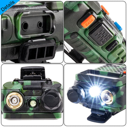 Baofeng UV‑5R Dual‑Band Walkie Talkie with Power Adapter – Long‑Range Two‑Way Radio