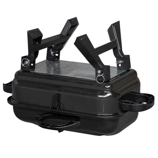 Portable Charcoal Grill & Smoker with Lid – Folding Tabletop BBQ Grill for Outdoor Cooking