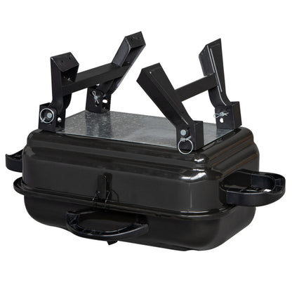 Portable Charcoal Grill & Smoker with Lid – Folding Tabletop BBQ Grill for Outdoor Cooking