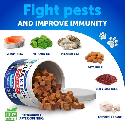 Natural Flea & Tick Chews for Cats | Daily Immune Support