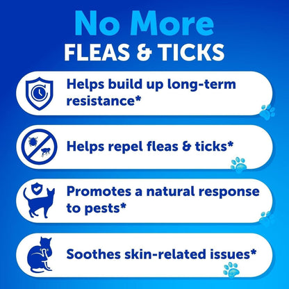 Natural Flea & Tick Chews for Cats | Daily Immune Support