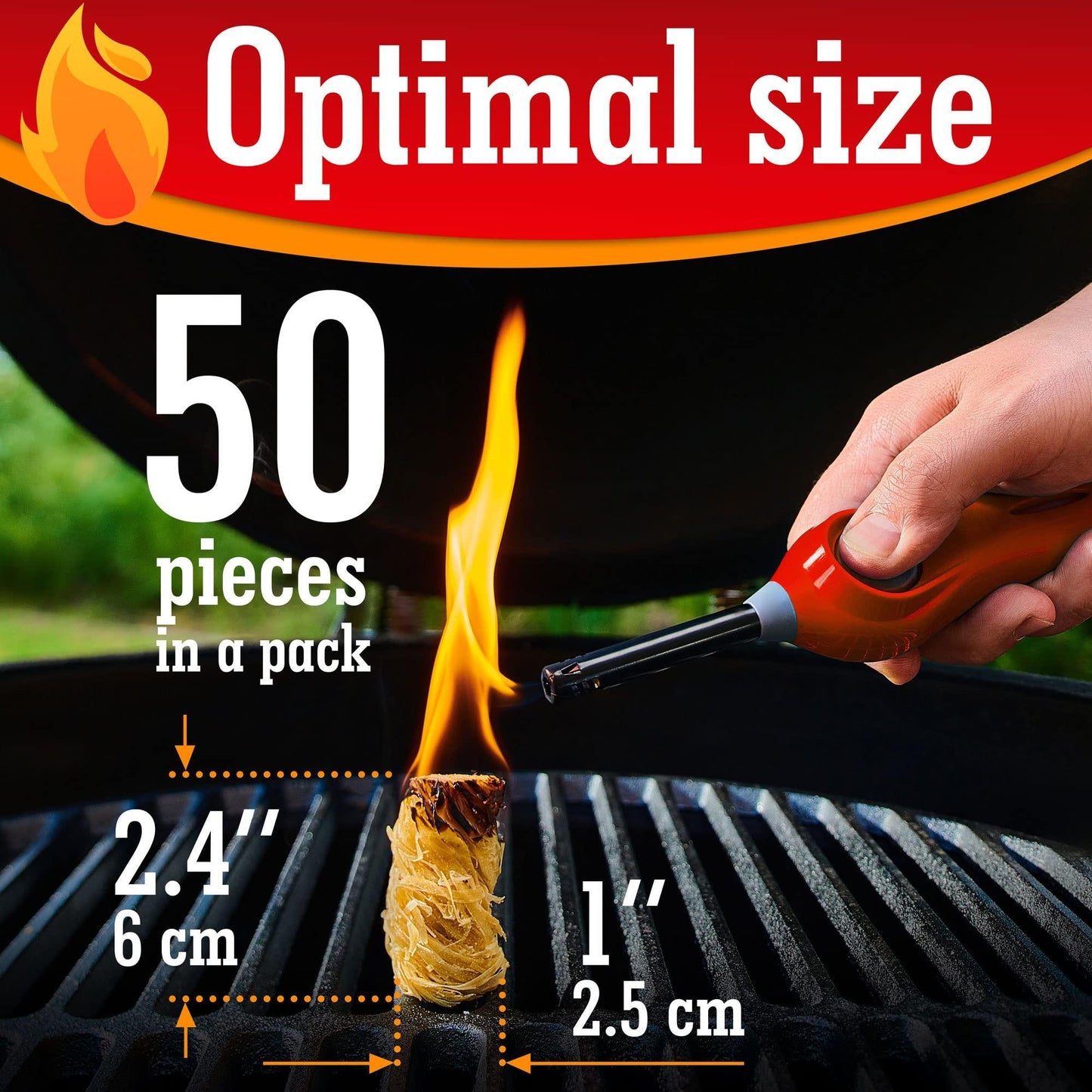 TRAZON Natural Fire Starters – Waxed Wood Shavings for BBQ, Fireplace, Campfire & Outdoor Cooking