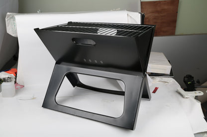 Portable Foldable Charcoal Grill – Heavy‑Duty Iron, Easy Setup, Large Cooking Area for Outdoor BBQ