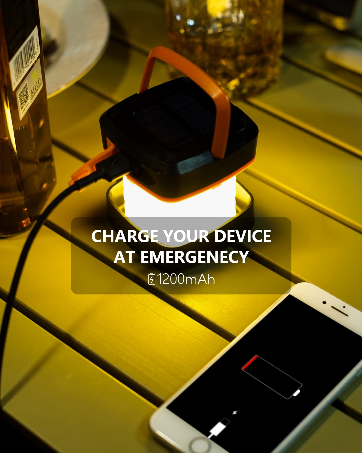 LUM Light Solar Lantern - 2-in-1 Foldable Camping Lantern & Flashlight | Emergency Survival Depot